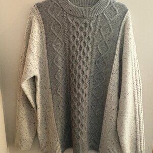 Cozy Cable Knit Crewneck Pullover Sweater